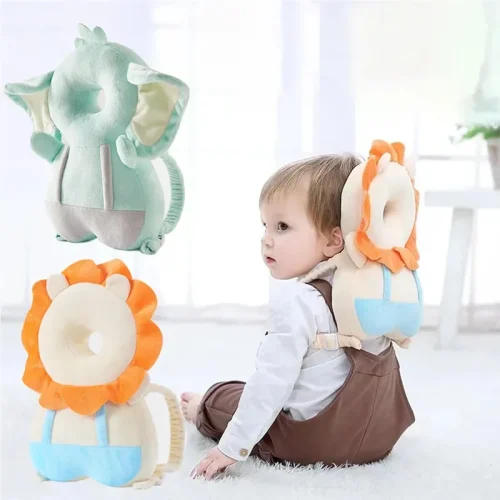 1-3t criança bebê cabeça protetor mochila travesseiro almofada de segurança evitar ferido dos desenhos animados travesseiro de segurança protetor chapelaria