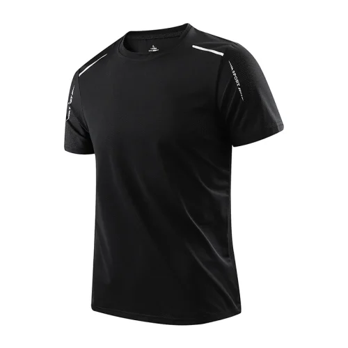 Chrlck camisetas masculinas de secagem rápida, respirável, caminhadas, pesca, elasticidade macia, esportes ao ar livre, camisa curta, verão - Imagem 8